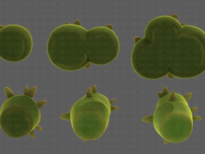 Trees Cartoon V39 3D-Modell