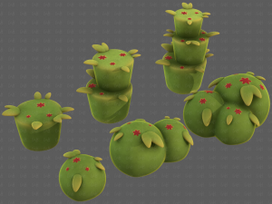 Trees Cartoon V39 3D-Modell