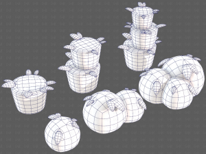 Trees Cartoon V39 3D-Modell