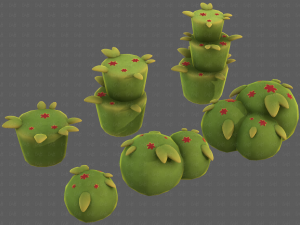 Trees Cartoon V39 3D-Modell
