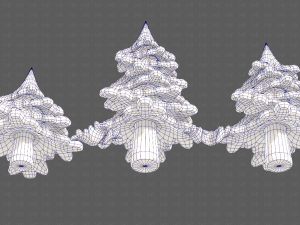 Trees Cartoon V40 3D Model