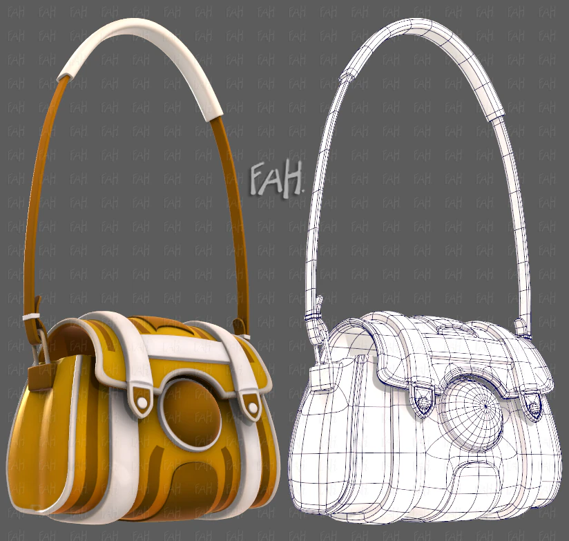 Bag V15 3D Model .c4d .max .obj .3ds .fbx .stl .blend 