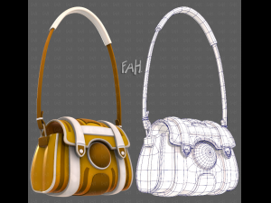 3D model Hermes Constance Bag White Leather VR / AR / low-poly