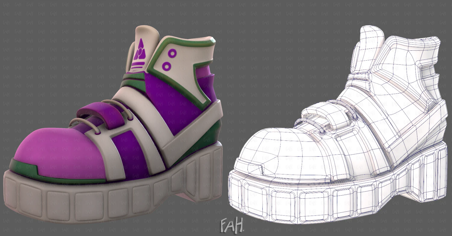 Desenho de sapatosV55 Modelo 3D .c4d .max .obj .3ds .fbx .stl .blend 