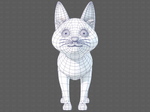 Dog base cartoonV10 3D-Modell