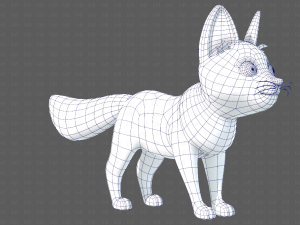 Dog base cartoonV10 3D-Modell