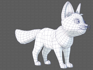 Dog base cartoonV10 3D-Modell