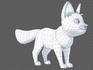 Dog base cartoonV10 3D Model