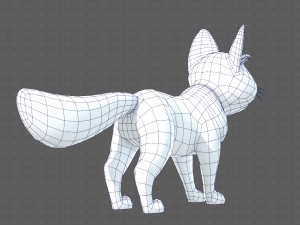 Dog base cartoonV10 3D-Modell