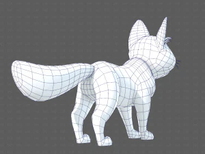 Dog base cartoonV10 3D Model