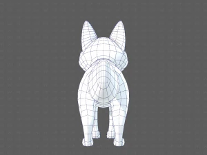 Dog base cartoonV10 3D Model