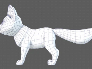Dog base cartoonV10 3D Model