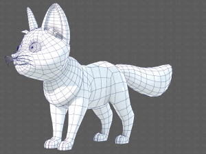 Dog base cartoonV10 3D-Modell