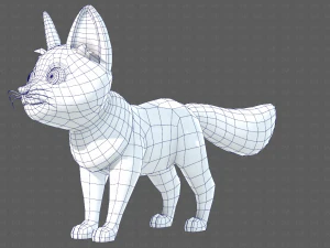 Dog base cartoonV10 3D Model