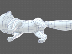 Dog base cartoonV10 3D-Modell