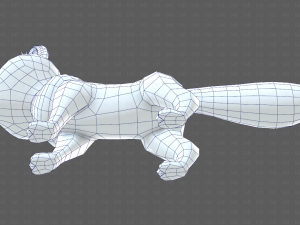 Dog base cartoonV10 3D-Modell