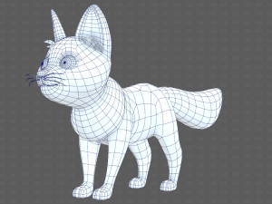 Dog base cartoonV10 3D-Modell