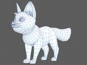 Dog base cartoonV10 3D-Modell