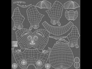 Dog base cartoonV10 3D-Modell