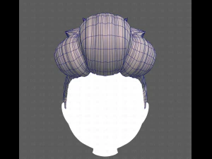 Base Hair for Boy V56 3D Model