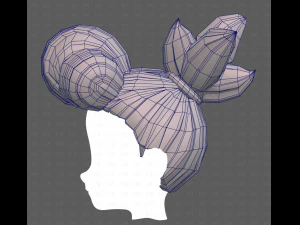 Base Hair for Boy V56 3D Model