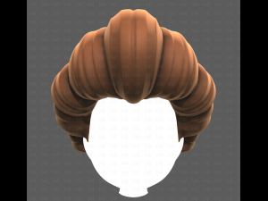 Base Hair for girl V56 3D Model