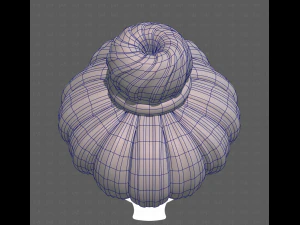Base Hair for girl V56 3D Model