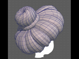 Base Hair for girl V56 3D Model