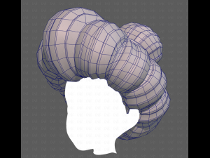 Base Hair for girl V56 3D Model