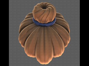 Base Hair for girl V56 3D Model