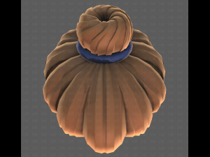 Base Hair for girl V56 3D Model