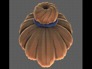Base Hair for girl V56 3D Model
