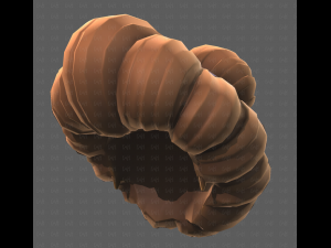 Base Hair for girl V56 3D Model