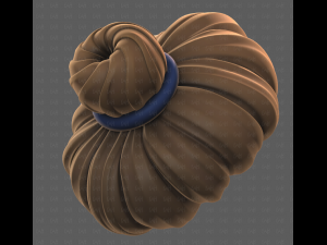 Base Hair for girl V56 3D Model