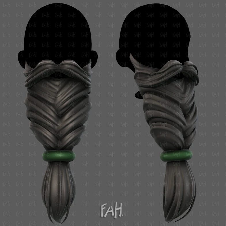 Beard V56 3D Model .c4d .max .obj .3ds .fbx .stl .blend 