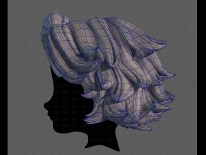 3D Hair style for boy V116 3D Model