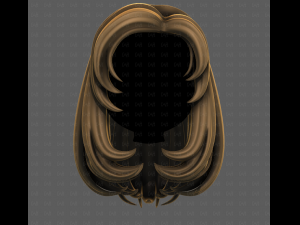 3D Hair style for girl V116 Modelo 3D