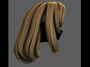 3D Hair style for girl V116 Modelo 3D