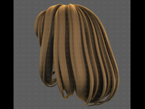 3D Hair style for girl V116 Modelo 3D
