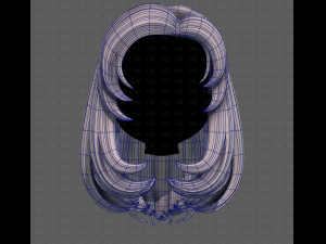 3D Hair style for girl V116 Modelo 3D