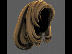 3D Hair style for girl V116 Modelo 3D