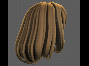 3D Hair style for girl V116 Modelo 3D