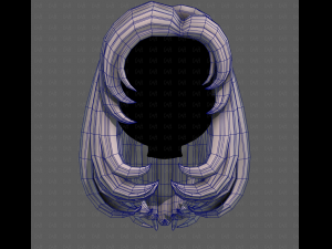 3D Hair style for girl V116 Modelo 3D
