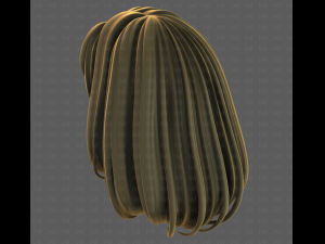 3D Hair style for girl V116 Modelo 3D
