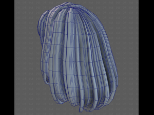 3D Hair style for girl V116 Modelo 3D