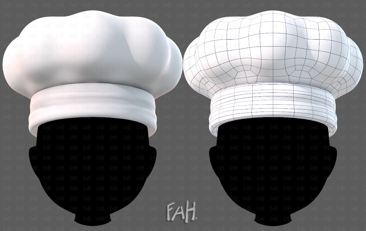 कैप V61 3D मॉडल .c4d .max .obj .3ds .fbx .stl .blend 