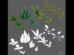 Trees Cartoon V41 Modelo 3D