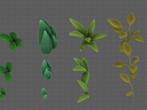 Trees Cartoon V41 3D Model