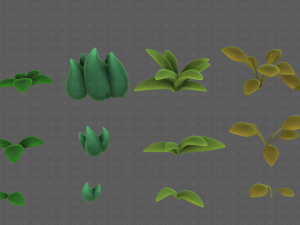 Trees Cartoon V41 3D Model
