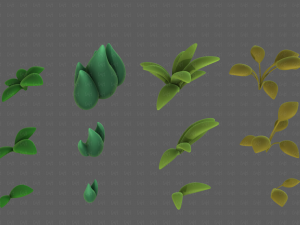 Trees Cartoon V41 3D Model